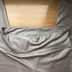 Athleta gold leggings, size L